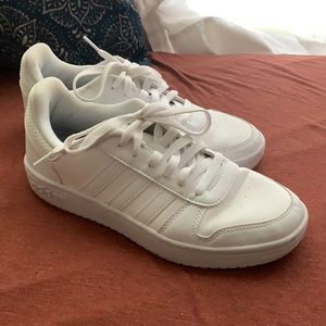 White adidas sneakers